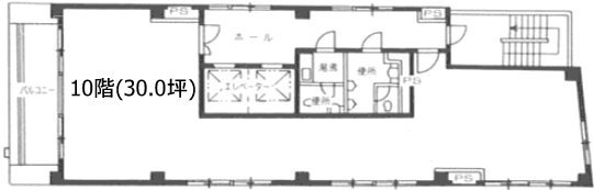 ログズ日本橋堀留ビル10F 間取り図