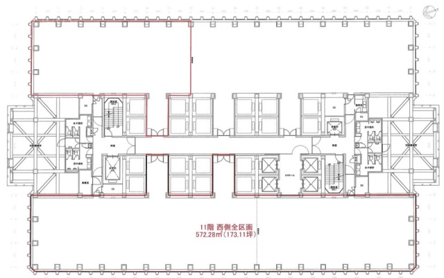 新宿野村ビル西 間取り図