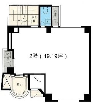 MG雷門ビル2F 間取り図