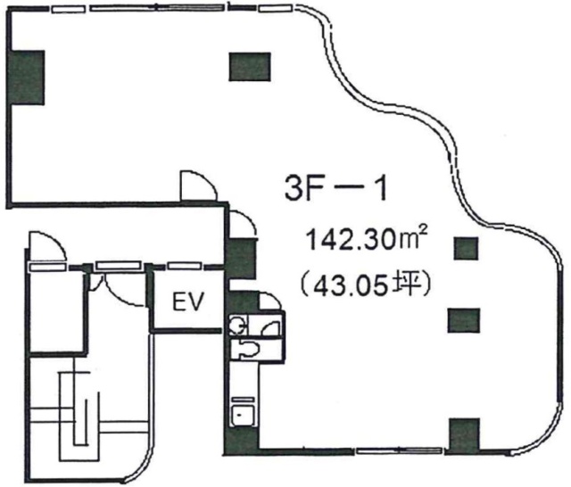 Kステージビル3F-1 間取り図