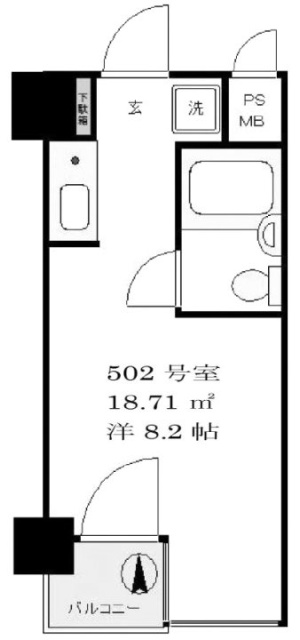 シティコープ西五反田ビル502 間取り図