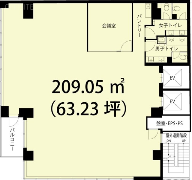 (仮称)日本橋本町4丁目ビル8F 間取り図