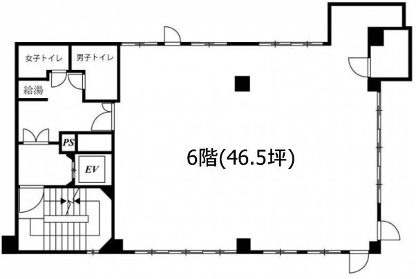 上地(かみち)ビル6F 間取り図
