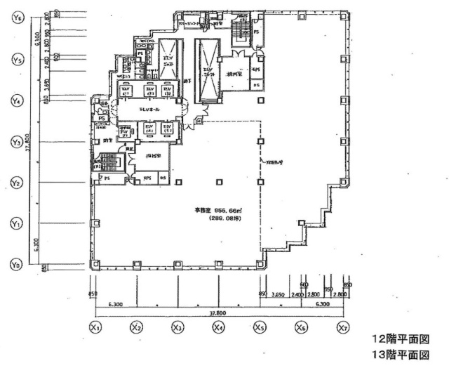 新宿スクエアタワー13F 間取り図