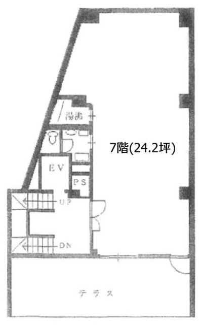 赤坂クインビル7F 間取り図