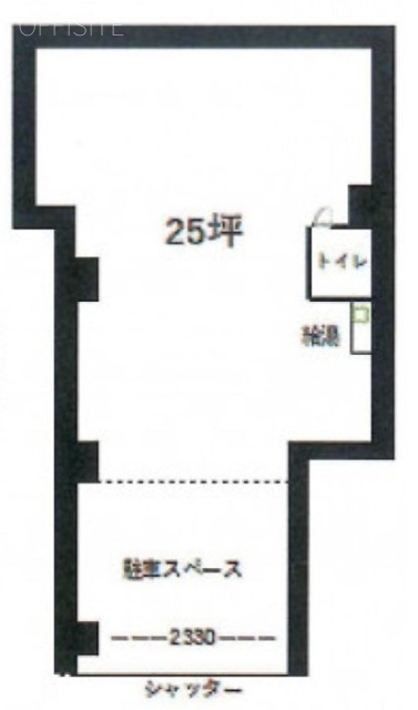 岩間ビル1F 間取り図