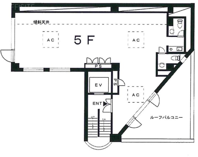 友和ビル5F 間取り図