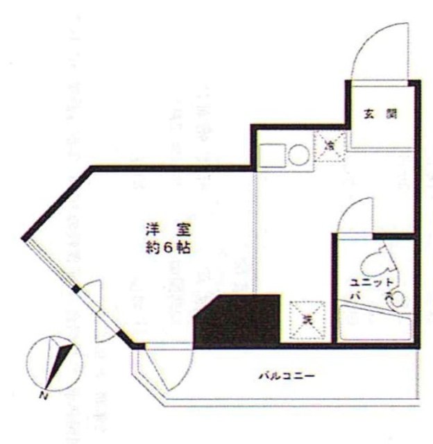 ロゼ桜木町ビル702 間取り図