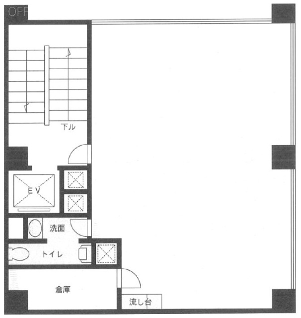 神保町YMU(お茶の水商事)ビル2F 間取り図