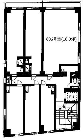 TAS+NAKANOビル606 間取り図