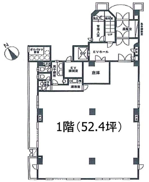 千駄ヶ谷パークスクエア1F 間取り図