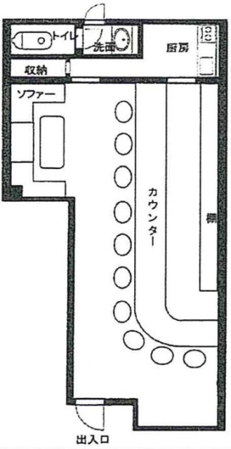 ツカサビル1F 間取り図