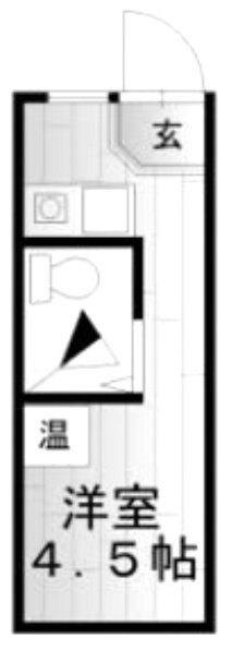 西日暮里エーシービル106C 間取り図