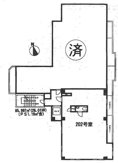 大明産業ビル202 間取り図