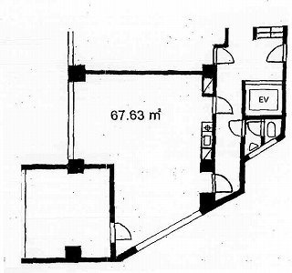 フラットウェル高輪ビル8F 間取り図