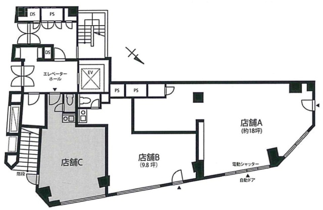 銀座スイムビル102 間取り図