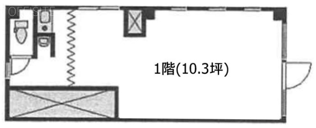 平野ビル1F 間取り図
