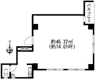 TWG神楽坂601 間取り図