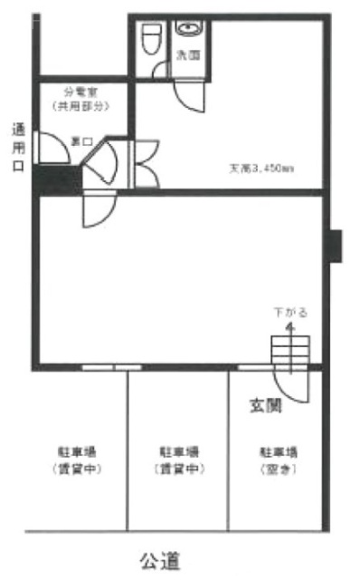 TAKIビル原宿1F 間取り図