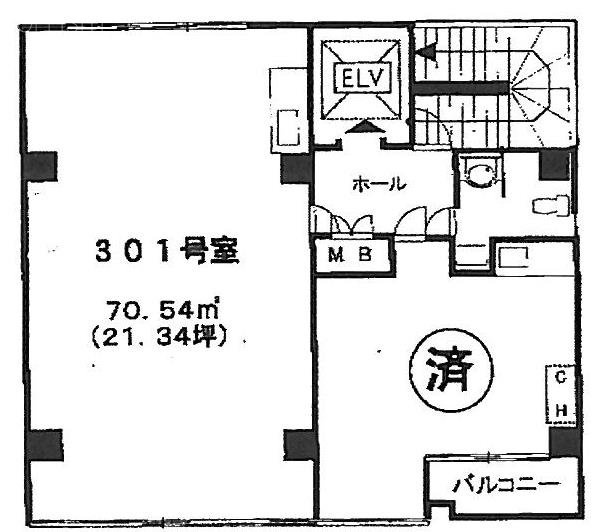 千代田ビル3F 間取り図