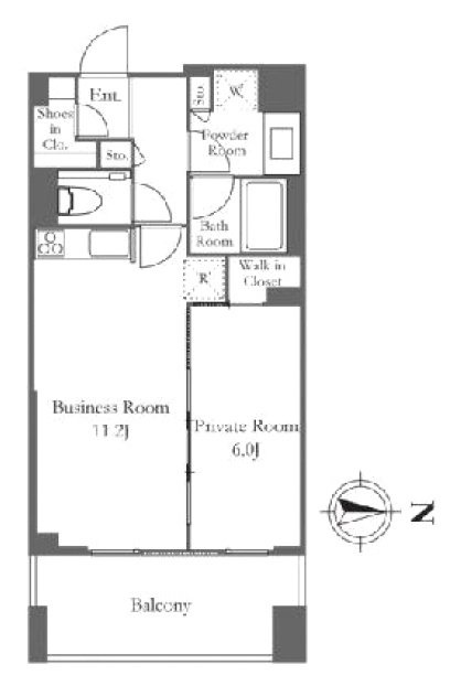 シティタワー銀座東215 間取り図