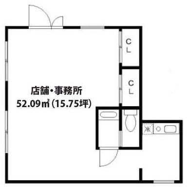 リリックコートパセオビル1F 間取り図