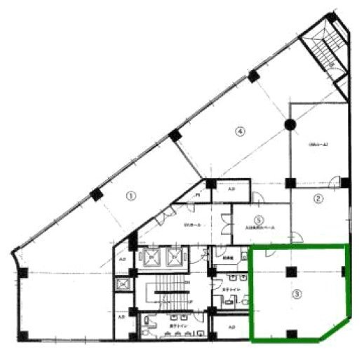 新日貿ビル6F 間取り図