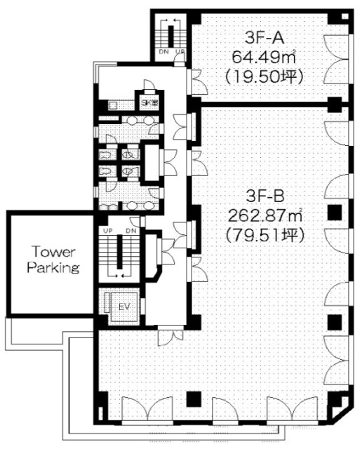 竹の塚ビルA 間取り図