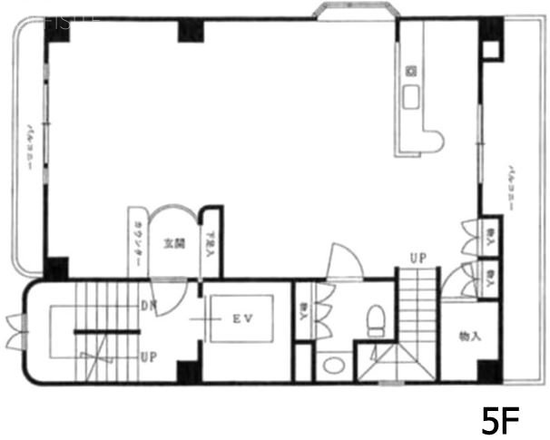 イマス山吹町ビル5F 間取り図