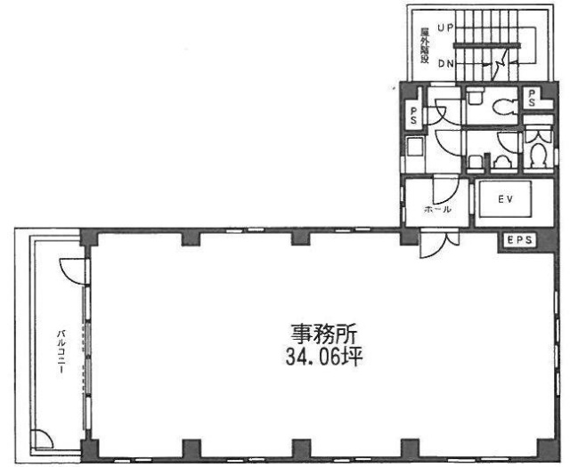 内外(ないがい)ビル5F 間取り図