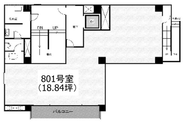 ホリグチビル801 間取り図