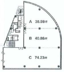 東急新横浜南ビルA 間取り図