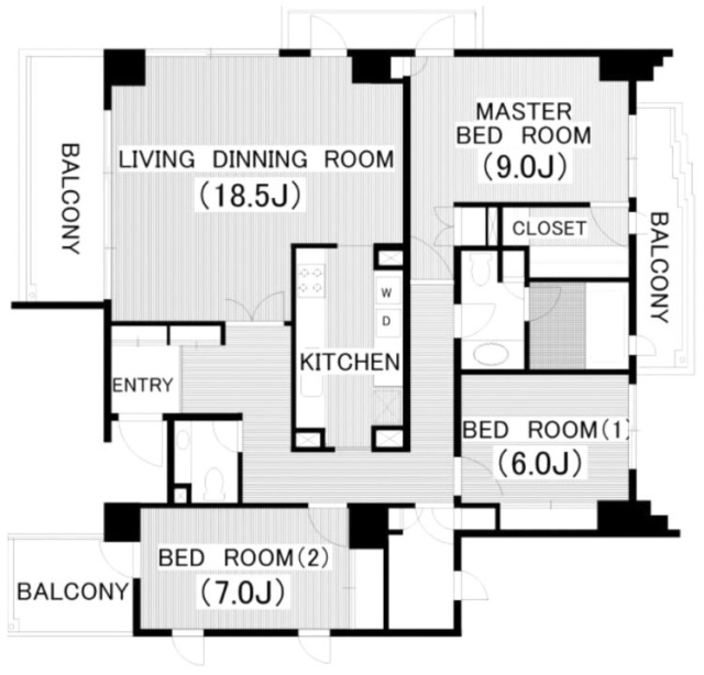 RIS目黒302 間取り図