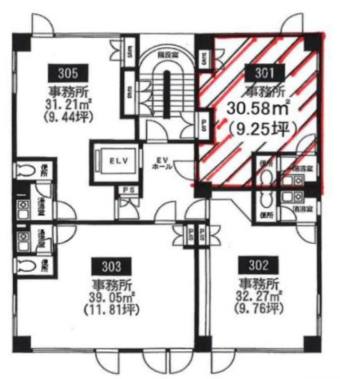 アルカサル301 間取り図