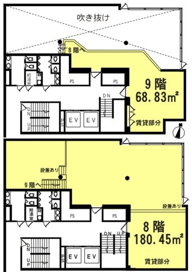 YOUビル8F～9F 間取り図