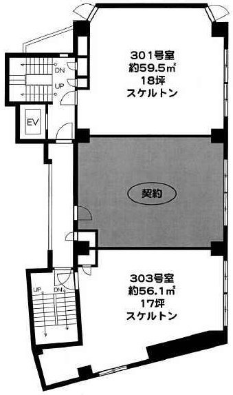 森野ビル303 間取り図