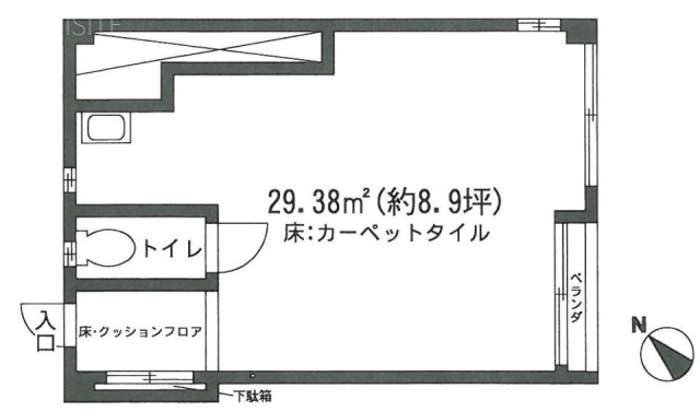 メゾンド聖坂ビル206 間取り図
