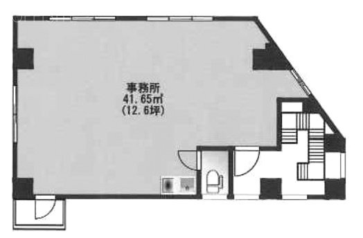 シュガーレスビル2F 間取り図