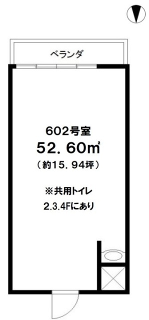 目黒第1花谷ビル602 間取り図
