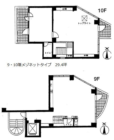 都住創ラスティック9-10F 間取り図