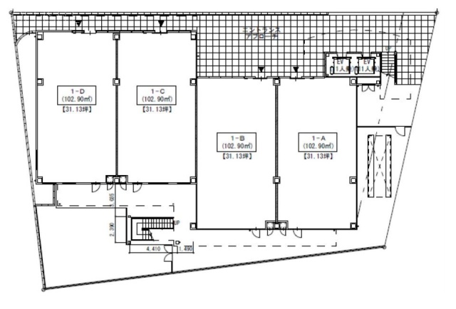 (仮)本川越駅前新築工事C 間取り図