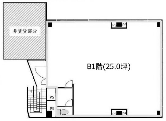 歯研(しけん)ビルB1F 間取り図