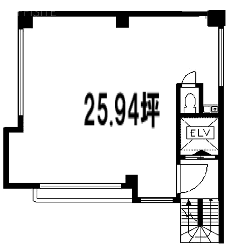 栃木ビル2F 間取り図