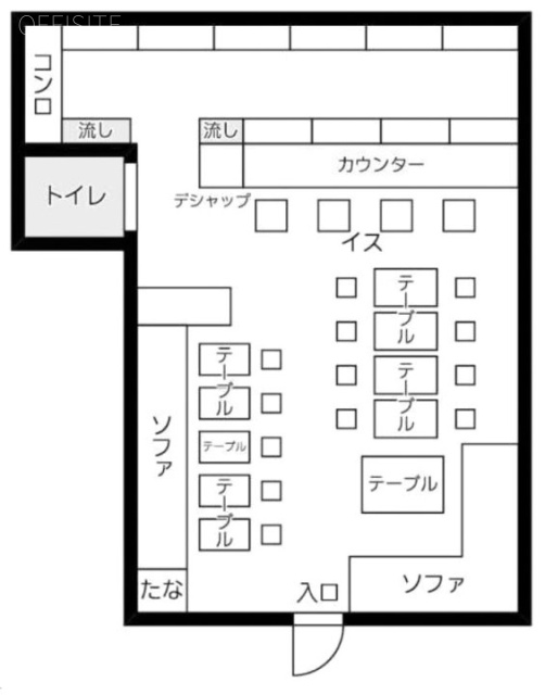 四谷1丁目ビルB103 間取り図