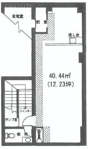 芝大門野村(芝大門ミハマ)ビルB1F 間取り図