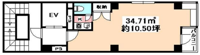 新雅ビル4F 間取り図
