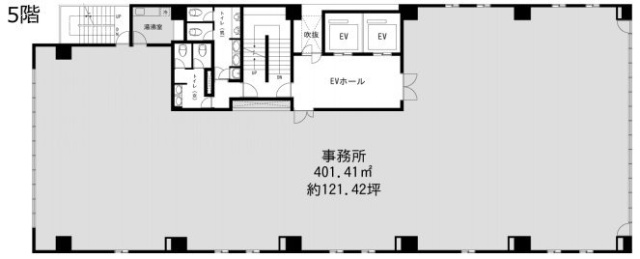 KDX茅場町ビル5F 間取り図