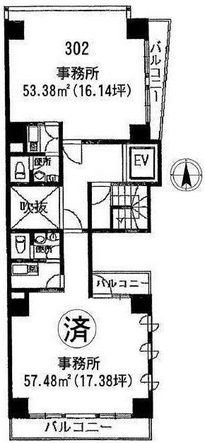 OHD練馬ビル302 間取り図