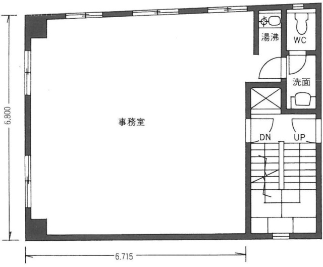 築地備前橋ビル3F 間取り図