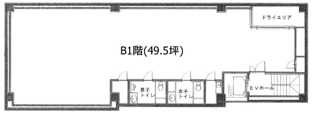 神田ノーザンビルB1F 間取り図